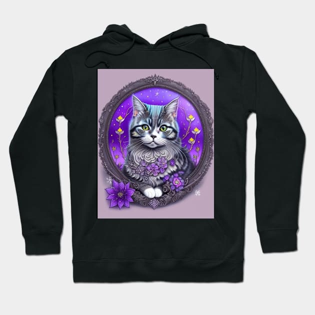 Goth Kitten Hoodie by Enchanted Reverie